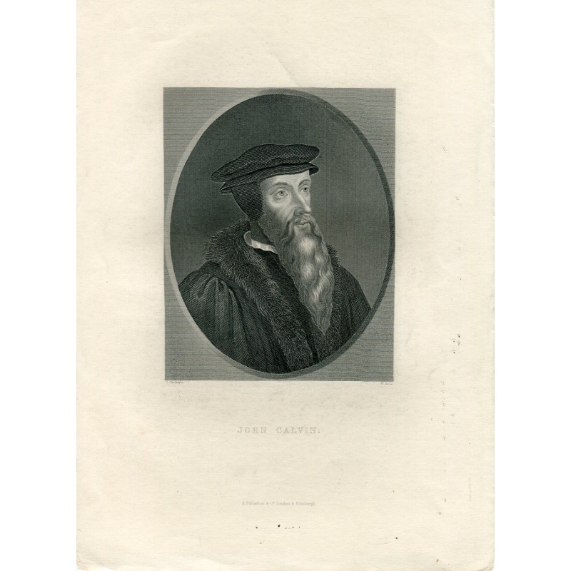 Calvino inciso da W. Holl da un disegno di C. Dankertz