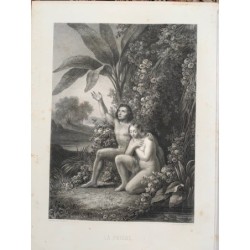 Prima incisione di Geille e Charles Lalaisse tratta da un'opera di Lemercier.