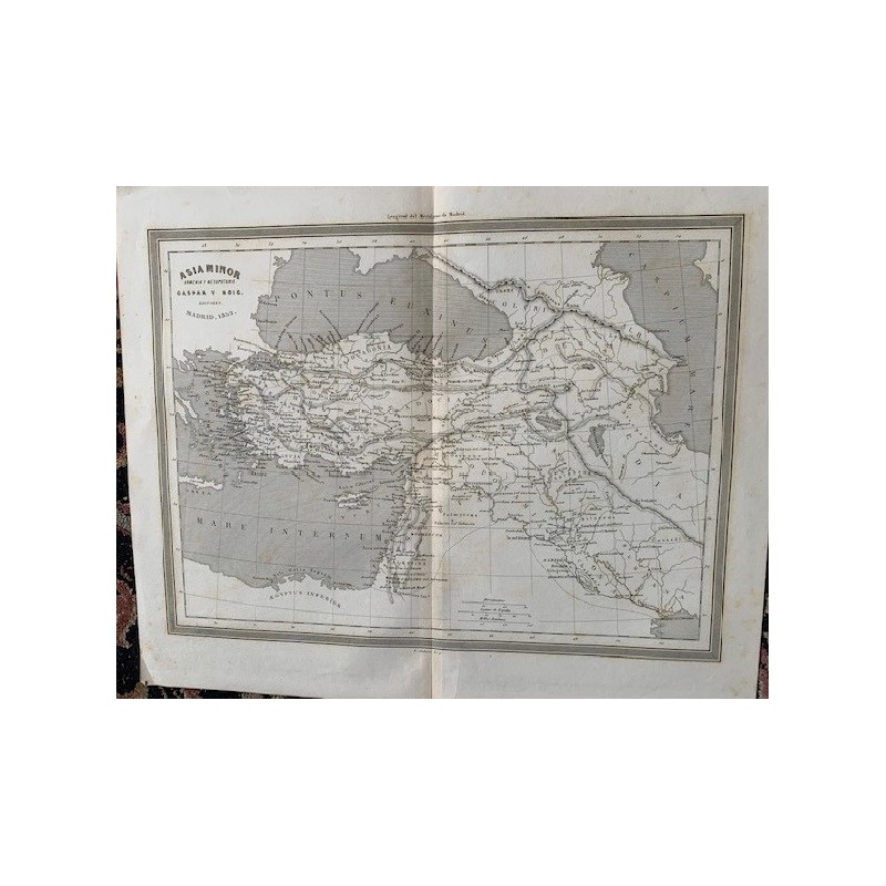 Karte von Kleinasien. Stich von R. Alabern (1853)