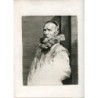 Ritratto di Jean de Wael di Amand-Durand - Da Van Dyck - Acquaforte antica del XIX secolo
