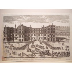 Blick auf das Chateau Neuf von Saint-Germain-en-Laye. Pierre Aveline der Ältere. Paris, 1656-1722.