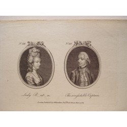 «Lady B...ntn  and Tirrefistible Captain». London publish´d by Hamilton Junr. Fleet Stret July. 1783.