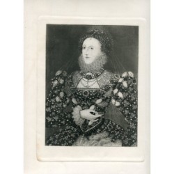 La reine Elizabeth, d'après Nicholas Hilliard (1883)