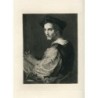 Andrea del Sarto Self-Portrait etching signed, 1876.
