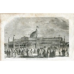 Incisione antica. New York, Crystal Palace, 1853.