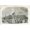Antique engraving. New York Crystal Palace, 1853.
