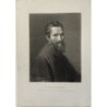 Michelangelo Buonarroti. Antiker Stich, 1815