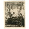 Cristo in Emmaus di Amand-Durand, da Rembrandt. Heliogravure, 1876