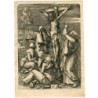 Acquaforte di Gesù Cristo espirato sur la Croix di Amand-Durand secondo Albrecht Dürer, 1873