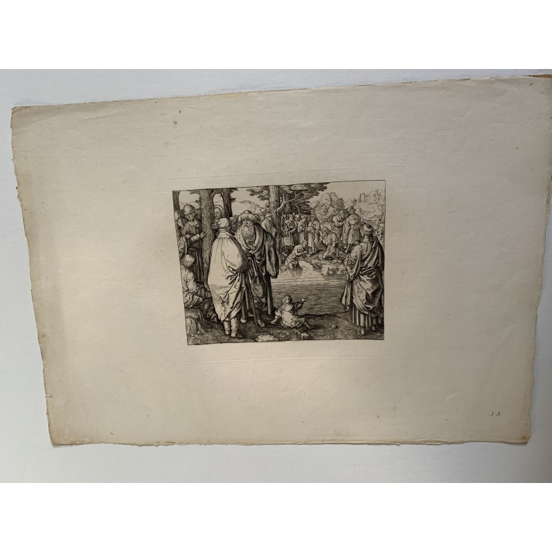 Le Baptême du Christ dans le Jourdain par Amand-Durand d'après Lucas van Leyden, 1883