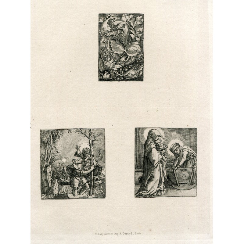 Tre incisioni di Amand-Durand da Albrecht Dürer, c. 1873