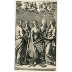 The Ecstasy of St. Cecilia. Amand-Durand after Marcantonio Raimondi and Raphael (c.1875)