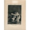 Goya etching. The Caprices. Plate 36, Bad night'. 1970 edition.