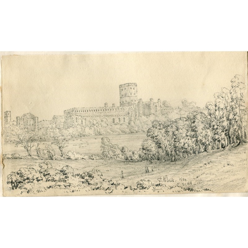 Abbaye de Saint-Albans - dessin de 1850