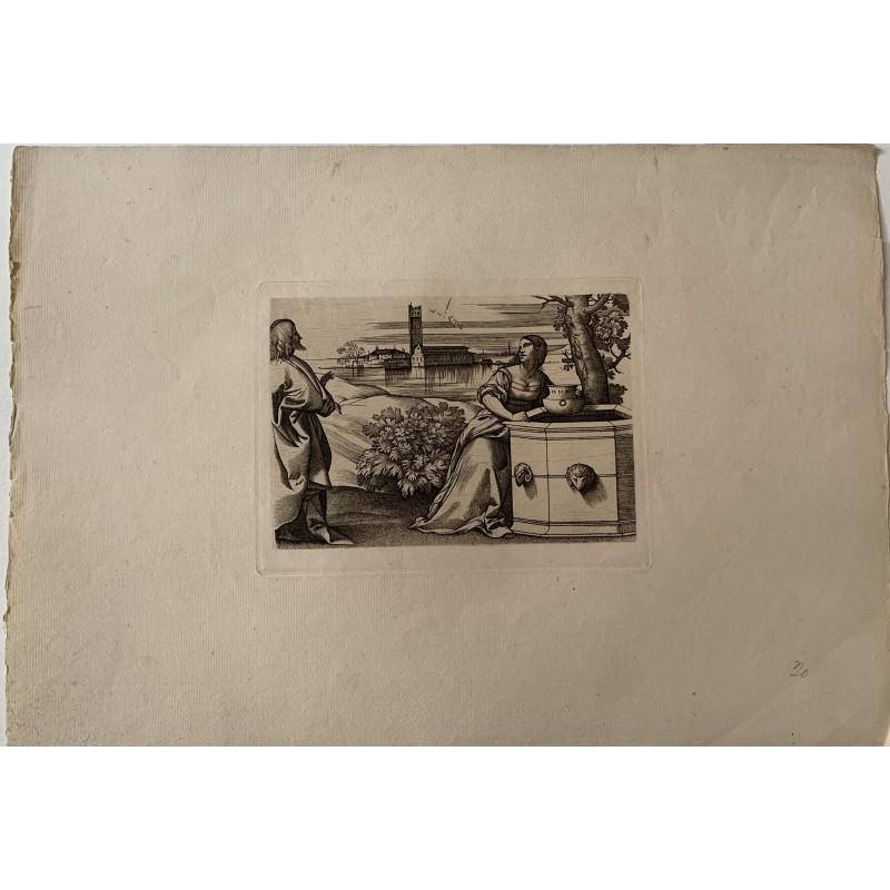 Christ And The Samaritan Woman - Amand Durand heliogravure c.1870