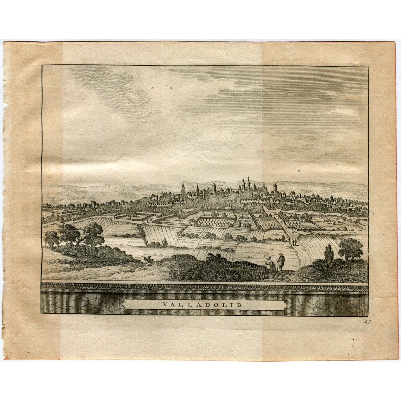 View of Valladolid, engraved by Pieter vander Aa, 1715.