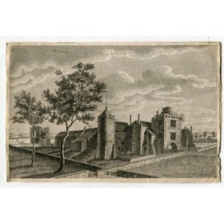 Tiverton Castle in der Grafschaft Devon – wahrscheinlich 18. Jahrhundert