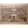 Vue générale de la Ville et du Chasteau de Versailles du costés des Jardins. Gravé par Pierre Aveline (Paris, 1656-1722).