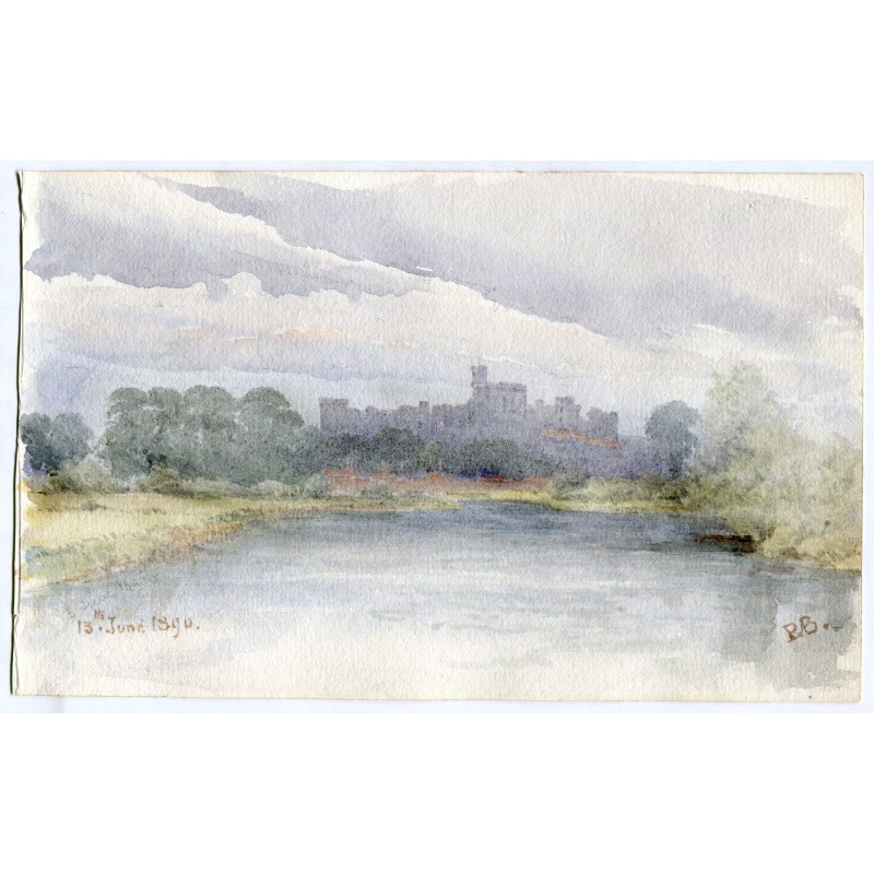 Landscape watercolor - 1894