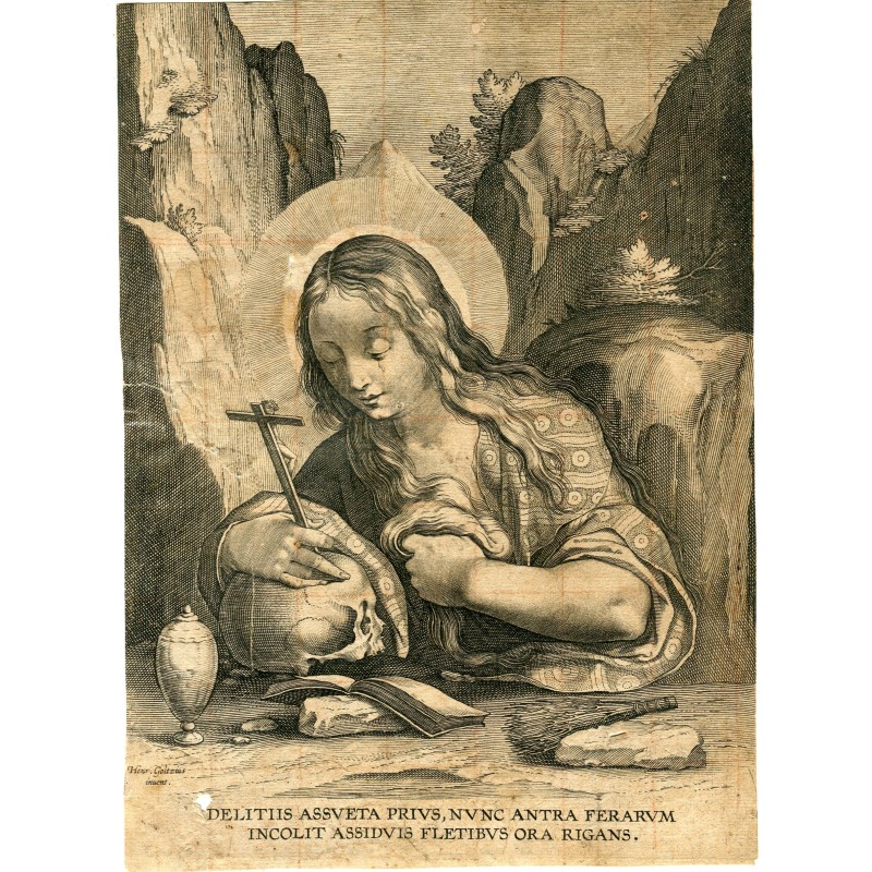 After Hendrick Goltzius - Maria Magdalena - 17th or 18th century