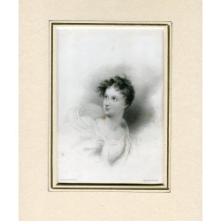 Jeune Ianthe gravure E. Finden dessinée par R. Westall en 1832-34