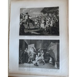 La première aventure d'Hudibras (planche 3) et Hudibras catéchisé (planche 4) - Édition Heath de 1822
