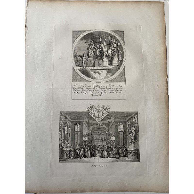 Some Principal Inhabitants of the Moon: Royalty, Episcopacy and Law
and Masquerade Ticket. 1822 Heath edition, William Hogarth