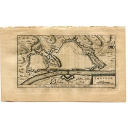 Tortosa. Incisione di Pieter van der Aa. 1715