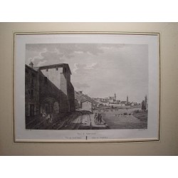 España. Cataluña. «Vista de Gerona» Alexandre Laborde (1810-11)