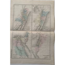 Vier Karten biblischer Orte, 1853