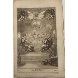 Bible. The Last Supper, engraved by Richard Blome, 1690