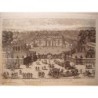 Le Grand Trianon à Versailles au XVIIe siècle - Gravure de Pierre Aveline