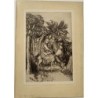 Riposo durante la fuga in Egitto - Heliogravure di Amand-Durand, da Martin Schongauer, XIX secolo.