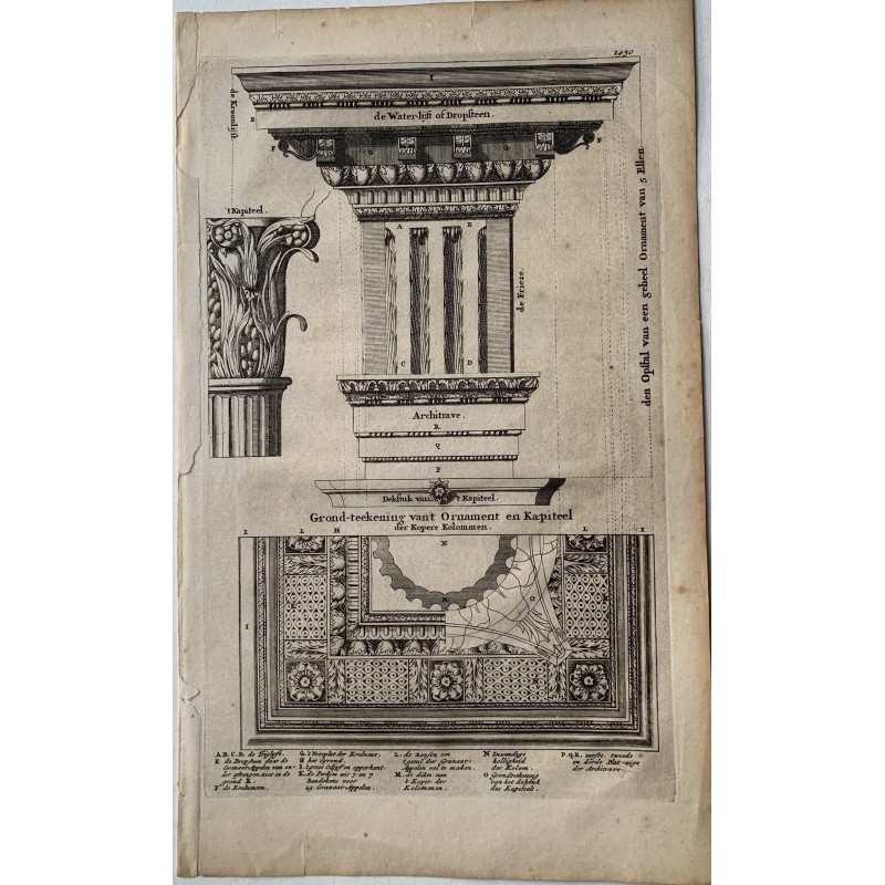 L'architecture du temple de Salomon - Édition néerlandaise de la Bible illustrée, 1690