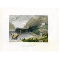 Estados Unidos. Undercliff near cold-spring, 1845, grabado por J.T. Willmore.