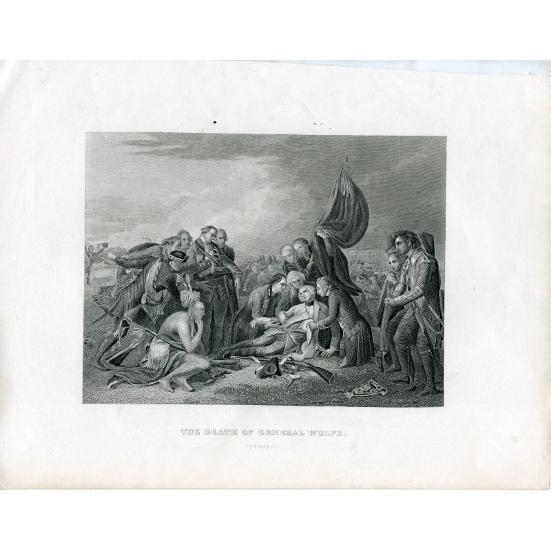The death of General Wolfe - Battle of Quebec - after Benjamin West