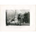 Battle monument, Baltimore. After W.H. Barlett. Engraved by H. Griffith (1840)