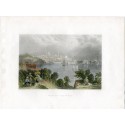 Vista de Baltimore. a partir de obra de WH Barlett. Grabado por S. Fisher (1840)
