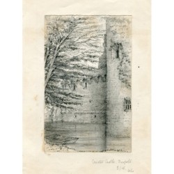 Castello di Caister, Norfolk - disegno del 1860