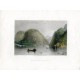 E.E.U.U. Roger's Slide, lake George, grabado por J.Cousen, dibujó T. Creswick, 1839