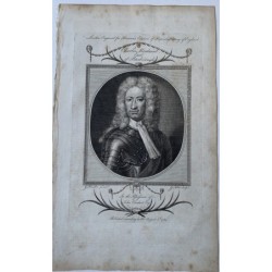 Portraits. Charles Mordaunt Earl of Peterborough engraved by G. Noble.