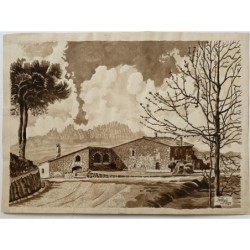 Katalanisches Bauernhaus, signiert Amigó, 1987