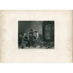 Das Tric-Trac-Spiel, gestochen von W. Raddon nach einem Werk von Teniers.