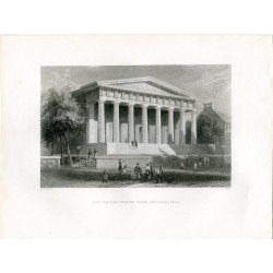 The United States Bank, Philadelphia, grabado por J. Tingle