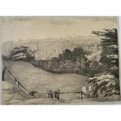 Angleterre. Northumberland. Morpeth. Dessin du XIXe siècle. Intitulé