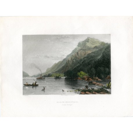 E.E.U.U. Black Mountain (lake George) grabado por R. Wallis