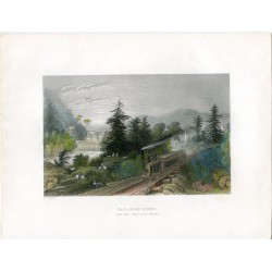EEUU Rail-road Scene (Little Falls Valley of the Mohawk grab.  W.H. Barlett