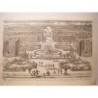 Water parterre, Latone fountain, Versailles Gardens and Canal. Drawn and engraved by Pierre Aveline (Paris, 1656-1722)