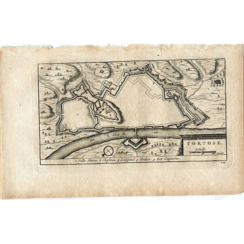 Tortosa, Tarragona (Spain). 1715 - Van der Aa