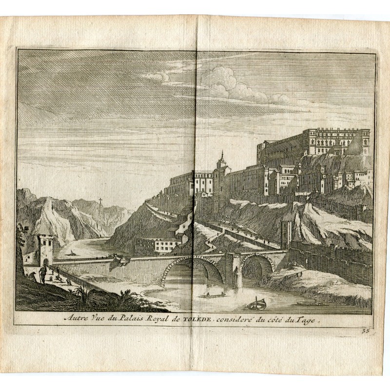 Alcazar fortress in Toledo (Spain). 1715 - Van der Aa